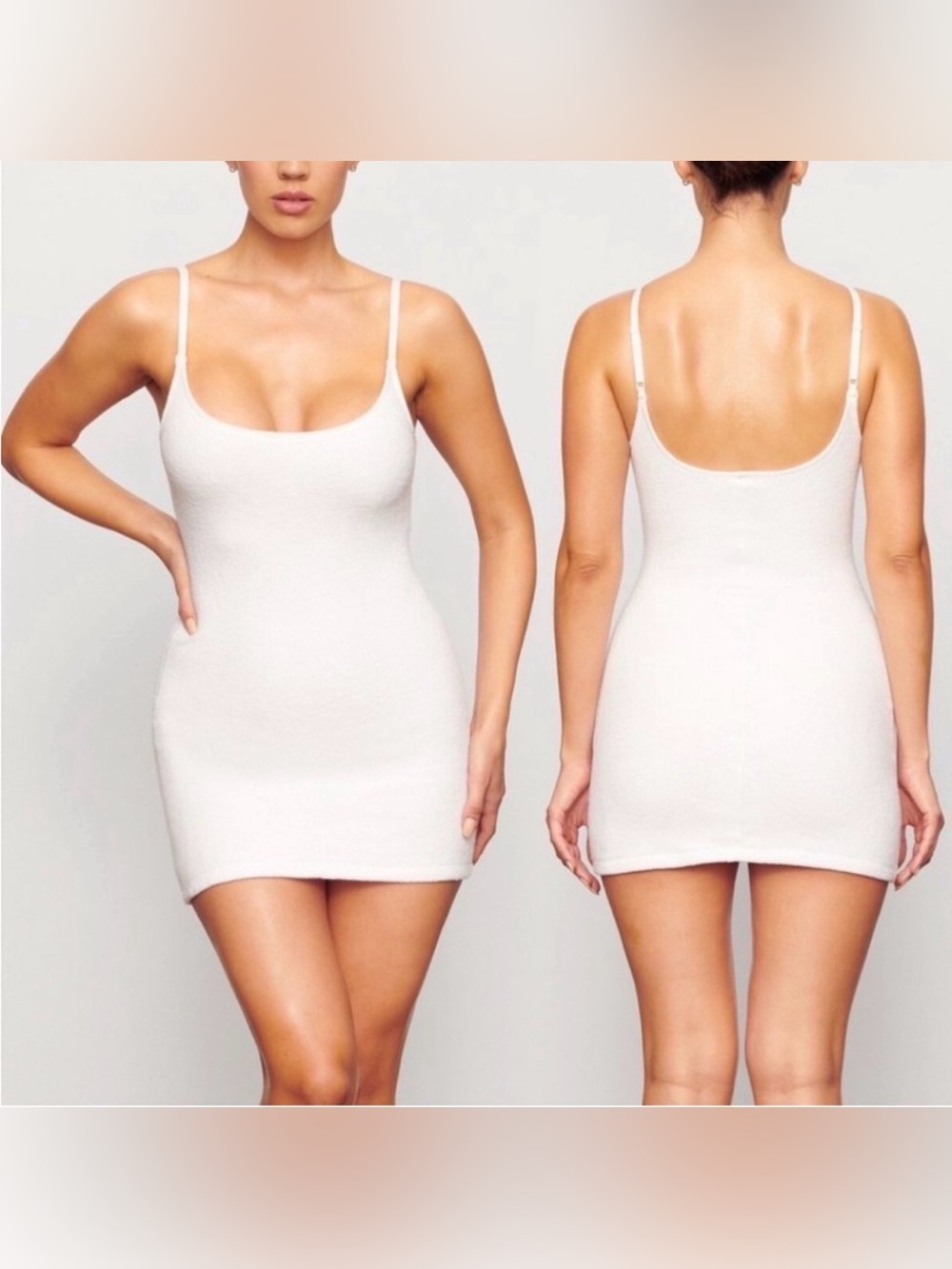 SKIMS White Terrycloth Mini Dress